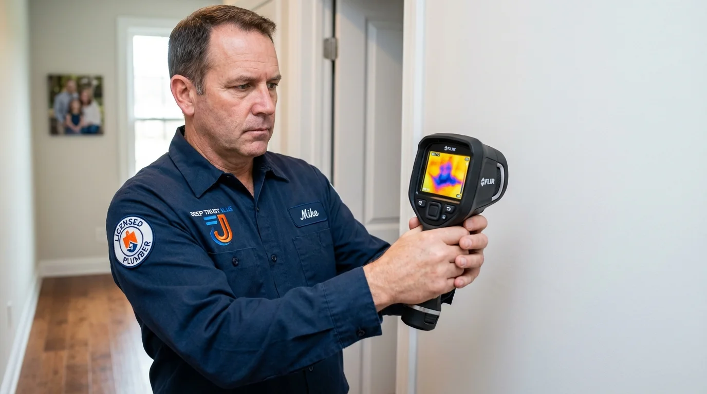 Thermal imaging leak detection by Johns Plumbing LLC in Eagle Point